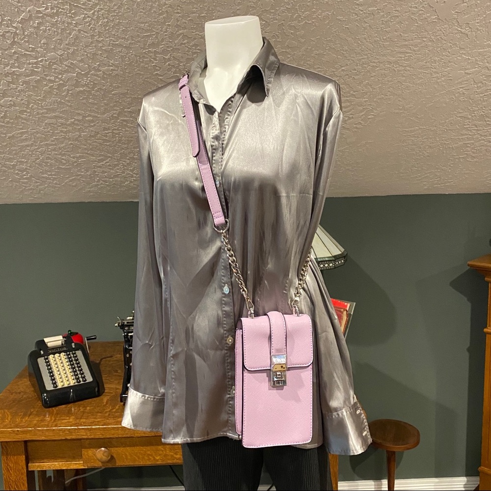 🎈 Izzy Ali Amy Phone Mini Crossbody Lavender - Picture 4 of 12